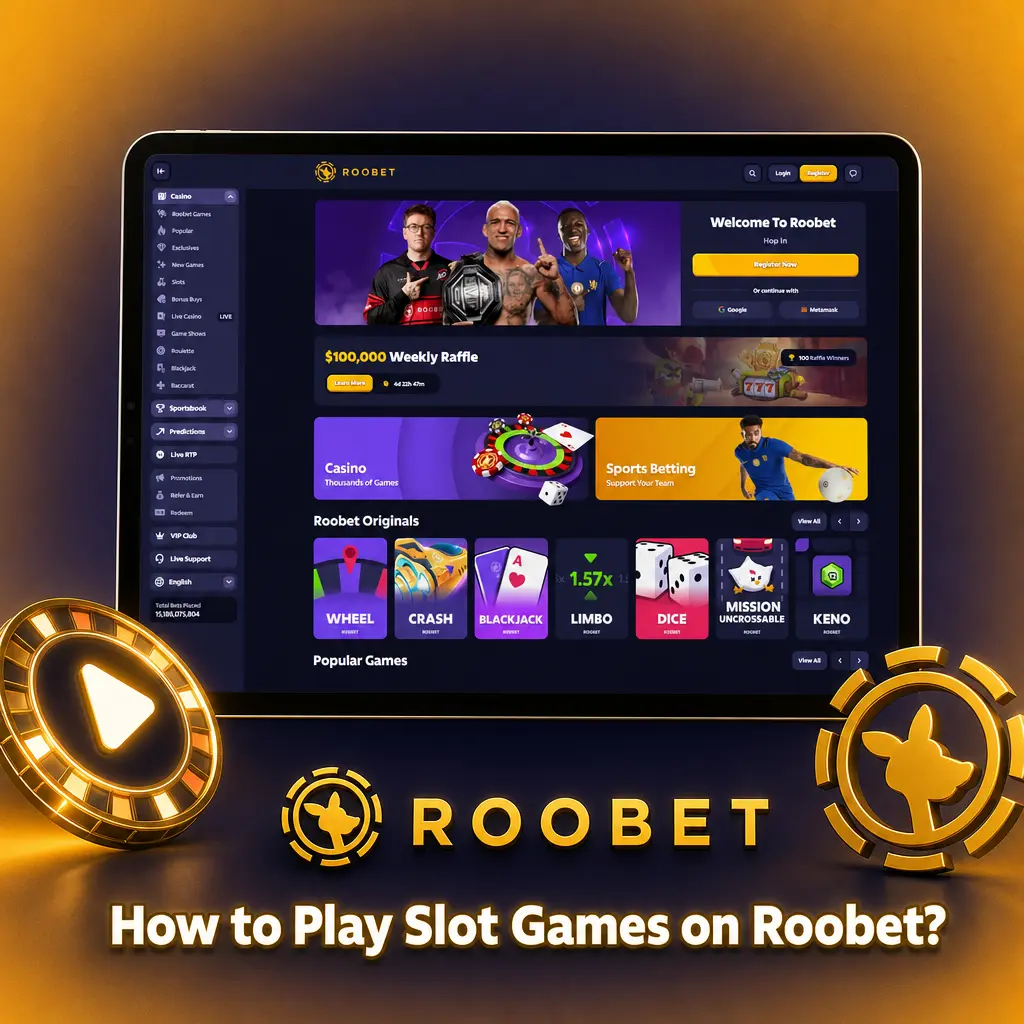 How to play slot games on Roobet