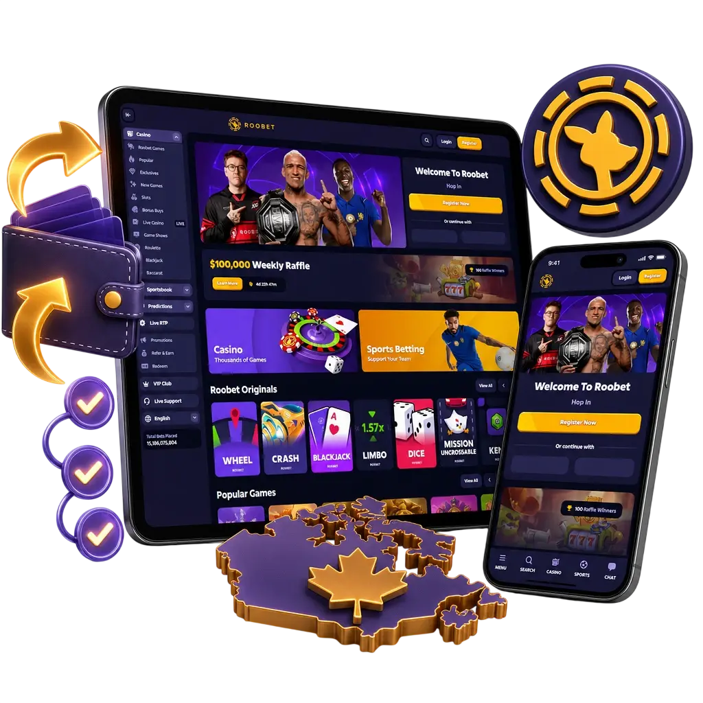 Step-by-step guide showing how to withdraw money from Roobet using the cashier and payout options in Canada