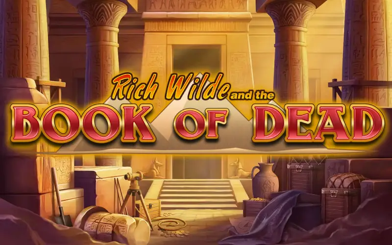 Uncover hidden treasures in the classic Book of Dead slot on Roobet.