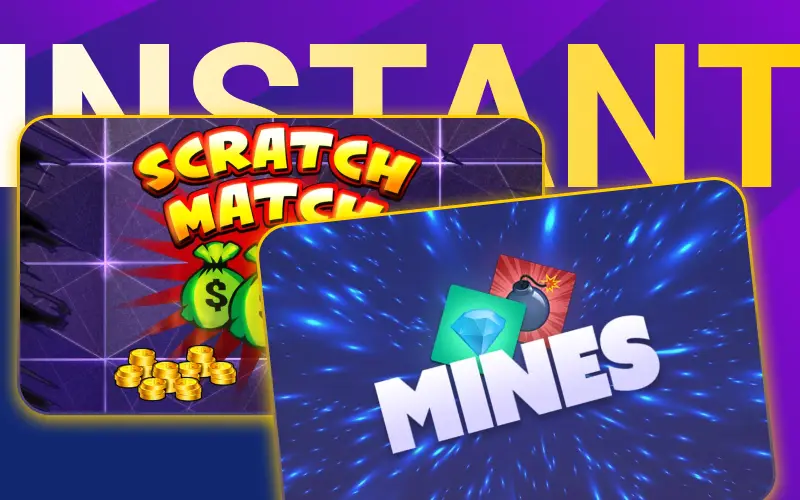Play quick Roobet instant games to score fast rewards.