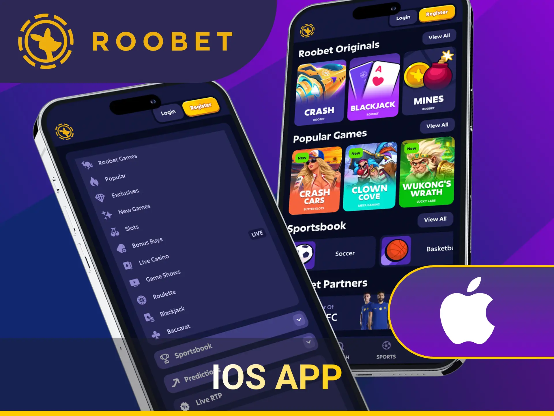 Get the iOS Roobet software to enjoy seamless mobile games.