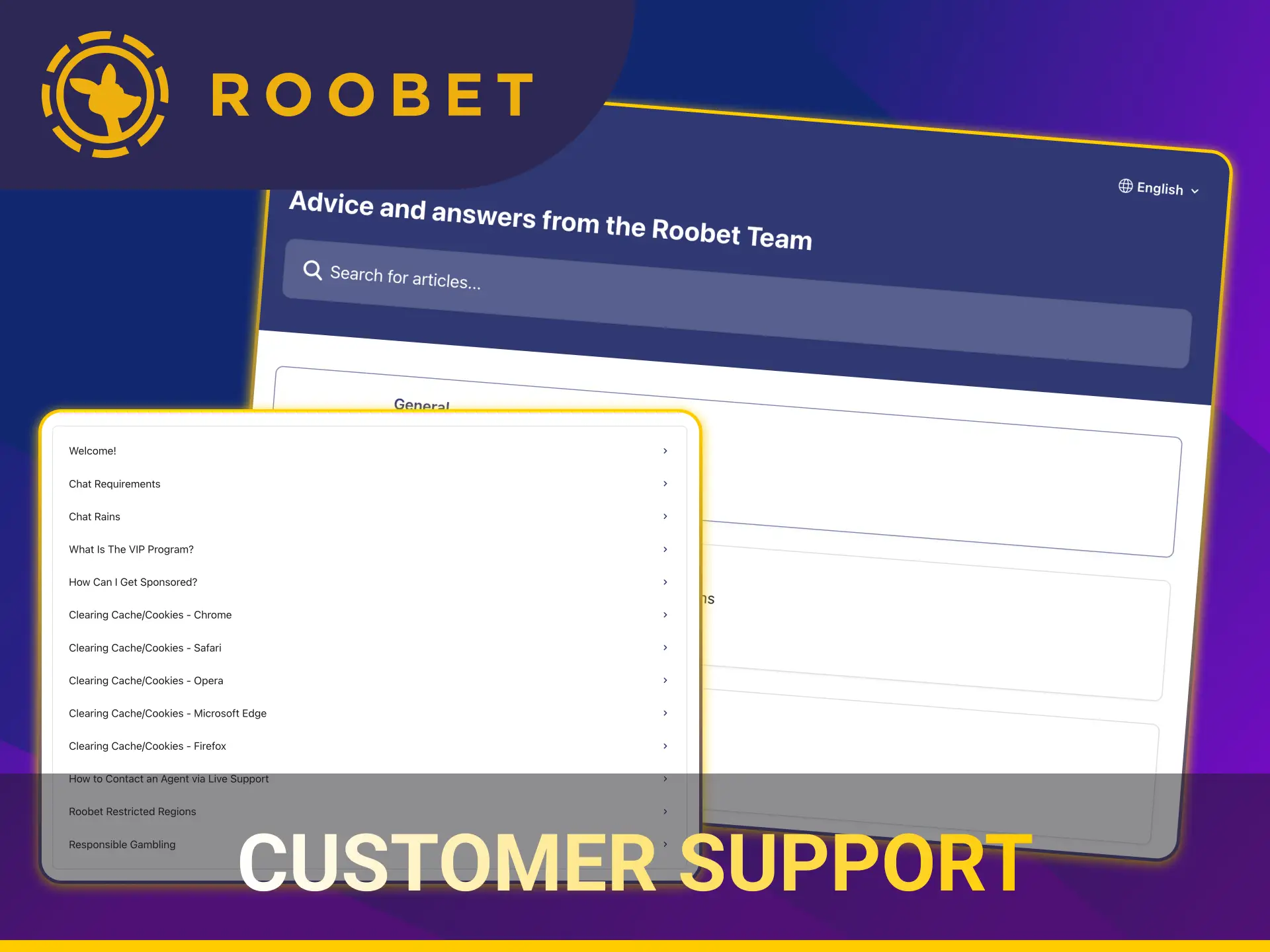 Contact the Roobet support team for swift customer assistance.